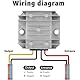 DewinLVD DC Spannungswandler, Step Down Converter Wasserdicht Spannungs-stabilisator Module DC 20-60V zu 12V 10A
