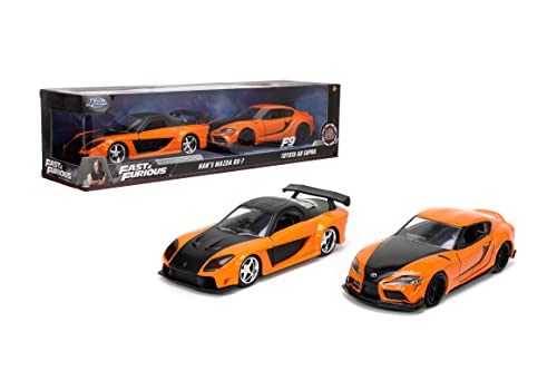 Jada Fast & Furious 1:32 Han's Mazda RX-7 & Toyota GR Supra Twin Pack miniatura 1