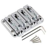 Independent Adjustable Saddles: This 4 String Bass bridge features 4 independent adjustable saddles for precise string height and intonation control Enhanced Sustain: Heavy-duty platform construction offers added sustain and improved tone quality for...