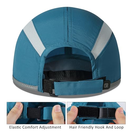 Image of GADIEMKENSD Reflective Folding Outdoor Hat Unstructured Design UPF 50+ Sun Protection Sport Hats for Womens and Mens