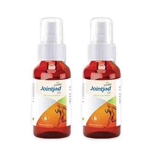 Aushadhi Jointjod Ayurvedic Pain Relief Oil For Arthritis, Joint, Knee, And Muscle Pain - Anti-inflammatory, Analgesic, Bone Healing, Organic Massage Oil - Pack Of 2 (60Ml Each)