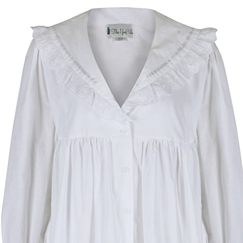 The 1 for U Sleepwear for Women - Button Down Nightgowns for Women, Amelia 100% Cotton Robe4