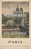 SANS CADRE PostersAndCo ™ Notre Dame Paris 1949 Rduu-Poster/Reproduction HQ 40x60cm d\'une Affiche Vintage/Ancienne