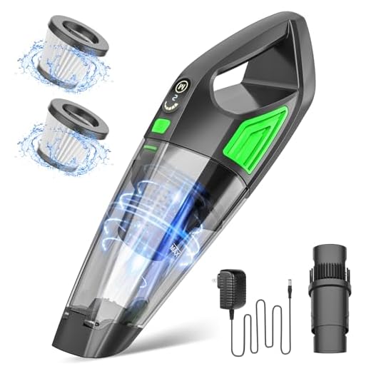 Handheld Vacuum Cordless Cleaner,Powerful Portable and Dust Buster Hand Vcauum Rechargeable with Large-Capacity Battery for CarPetOfficeHome