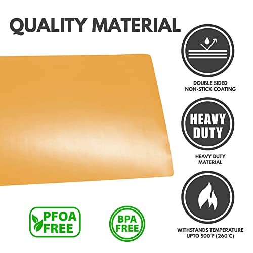 Cooks Innovations Non-Stick Oven Protector Mat - Heavy Duty Nonstick Oven Rack Liners To Protect Convection, Electric, Gas, & Microwave Ovens - Bpa & Pfoa Free Heat Resistant Baking Mat #TOP3