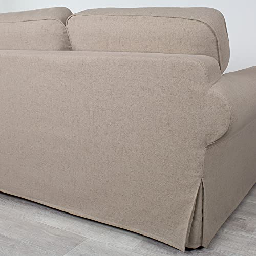 Bezug für EKTORP 3er-Sofa (Schlafsofa altes Modell) (Dark beige A02) – Bild 5
