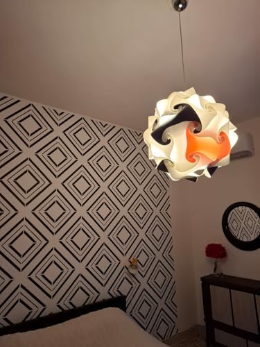⭐ MATERIALE: 3 strati sovrapposti in Plastica Alta Qualità High Flex, per una resa luminosa ottimale, solidità e facilità di pulizia. Diffida dalle brutte copie se vuoi una lampada che duri nel tempo. Scegli la Qualità, scegli Lampadesign! Garanzia 3 anni. 100% Made in Italy. Siamo una piccola Azienda Artigianale con sede in Piemonte. Ogni lampada viene montata a mano al momento dell'ordine e fatta su misura.