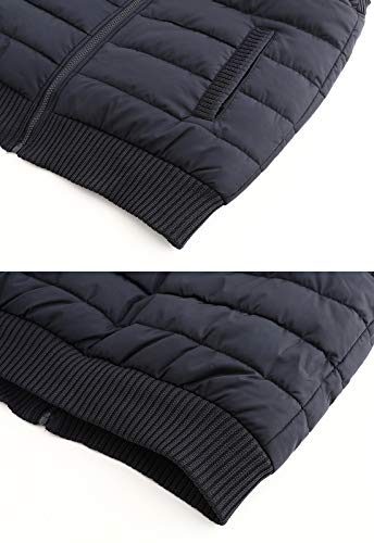 Image of Spanye Men's Casual Vest Padded Puffer Jacket Vests Stand Collar Plus Size Warm Sleeveless Coat