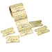 Gold Believe Ticket North Pole Train Stickers (1 Roll)