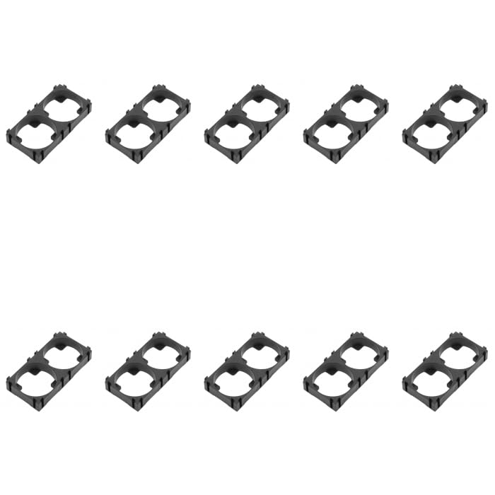 (10 pc) flyrobo 26650 1x2 black lithium cell holder