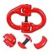 Anneome Mechanical Coupling Link Load Capacity Alloy Steel Connector for Lifting Sling Crane Secure Locking Safety Chain Connector Link for Heavy Duty Industrial Lifting Tasks