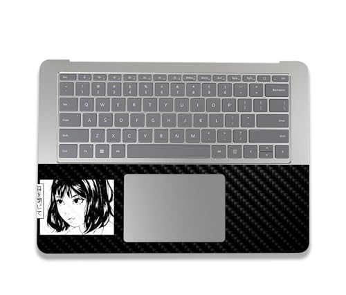 Image of MightySkins Carbon Fiber Skin Compatible with Microsoft Surface Laptop Studio 2 (2023) Full Wrap Kit - Close Your Eyes | Protective, Durable Textured Carbon Fiber Finish | Made in The USA