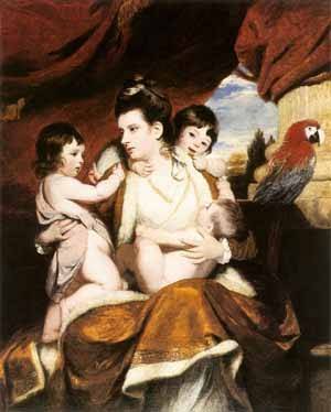 Peinture à l'huile Reproductions de Lady Cockburn Joshua Reynolds pour habiller un grand mur