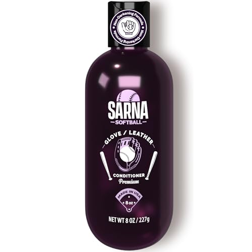 Sarna Softball Leather Glove Conditioner - 8 oz – Softens & Protects, Accelerates Rapid Break-In – Fast-Absorbing, Non-Greasy, Long-Lasting Formula – Game-Ready Softball Glove Conditioner