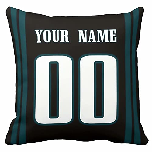 Image of ANTKING Throw Pillow 2 Pack with Custom Name and Number Personalized Gift for Men Women Boys