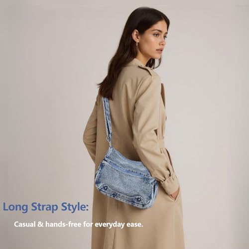 Denim Crossbody Bag Casual Cross body Bag Large Capacity Handbag2