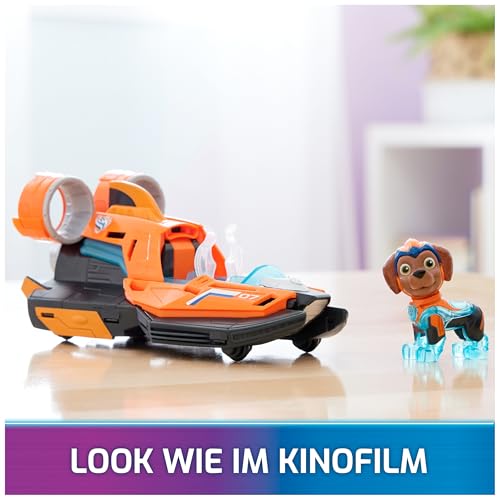 Spin Master PAW Patrol: Der Mighty Kinofilm, Superhelden-Basis-Fahrzeug von Zuma mit Welpenfigur… – Ansicht 2