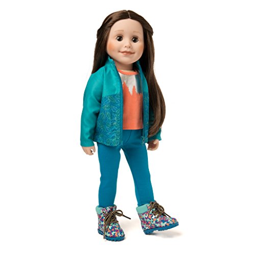 Maplelea Canyon Falls Hiking Outdoor Outfit for 18 inch Dolls Includes Jacket, Leggings, T-Shirt and Hiking Boots