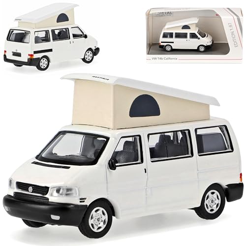 Volkwagen T4 b California Personen Transporter Weiss 1990-2003 H0 1/87...
