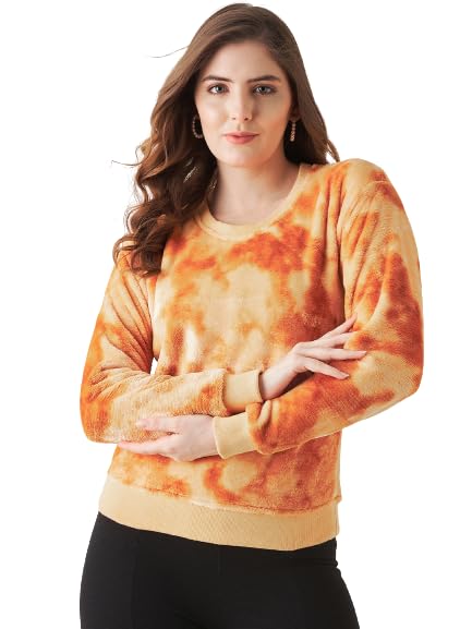 Image of Modeve Self Design Round Neck Casual Women Sweater||Winterwear||