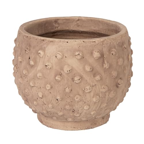 Creative Co-Op Maceta, 52% Arena, 48% Cemento, Beige, 9 Pulgadas de Largo x 9 Pulgadas de Ancho x 7 Pulgadas de Alto