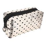 CATIEBYE Neceser De Maquillaje Portátil Diseño De Corazón Organizador Cosmético De Gran Capacidad Bolsa De Viaje De Malla Duradera y Fácil De Limpiar para Viajes y Almacenamiento De