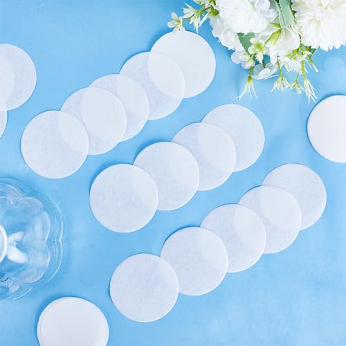 Image of GORGECRAFT 100PCS Synthetic Filter Discs 56mm Diameter Quantitative Ashless Filter Paper Medium Speed Wide Mouth Size Circular Cellulose Funnel Filtering Paper for Buchner Funnel Mushroom Cultivation