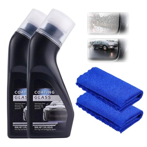 Car Glass Cleaner Rain Repellent, Anti Fog Spray for Car Windscreen and Windows,...