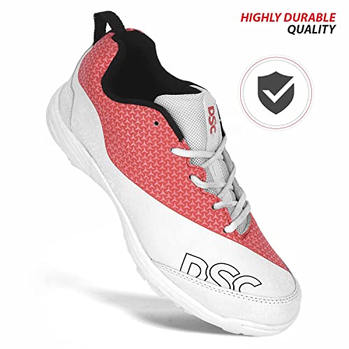 Image of DSC Rigor X Men's Cricket Shoes | Lightweight & Durable Cricket Footwear | Anti-Slip Sole for Better Grip | Comfortable Sports Shoes for Training & Matches |