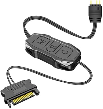 Remote Control 5V ARGB Controller 3Pin Power Supply Desktop Computer For Chassis Fan LED Lighting Remote Control Organizer For PC Desktop Computer Chassis Fan RGB ARGB LED Lighting Light Remote