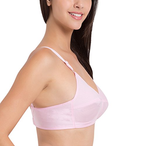 Image of SOUMINIE - U Shaped Back - 100% Cotton Full Figure Bra - Minimizer - Non Padded - Full Coverage Wirefree Seamed Bra