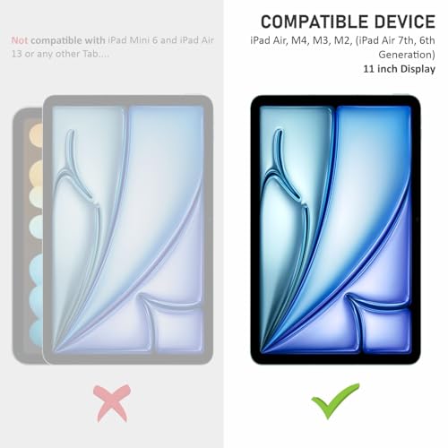 Image of SupCares Tempered Glass for iPad Air M4, M3, M2 and iPad Air (6th, 7th Generation) (11 Inch) With Installation Kit | Military-Grade Gorilla Screen Protector | Edge to Edge Coverage | Transparent