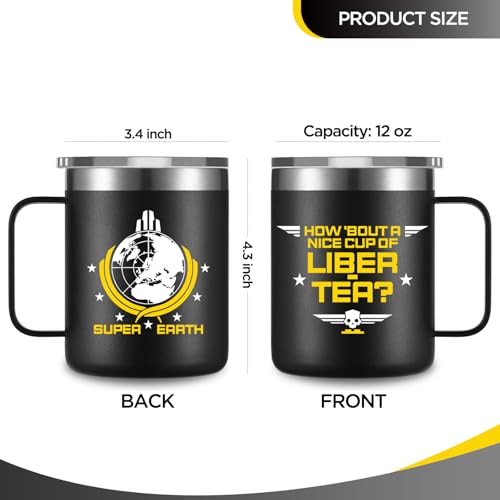 Vaso termo de acero inoxidable 12 oz negro miniatura 2