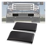 PIT66 Front Bumper Guards Inserts Caps Pads Compatible with Ford F150 2009-2014/Not Fit Harley Edition Driver and Passenger Side Bumper Covers 9L3Z17E810B 9L3Z17E811B
