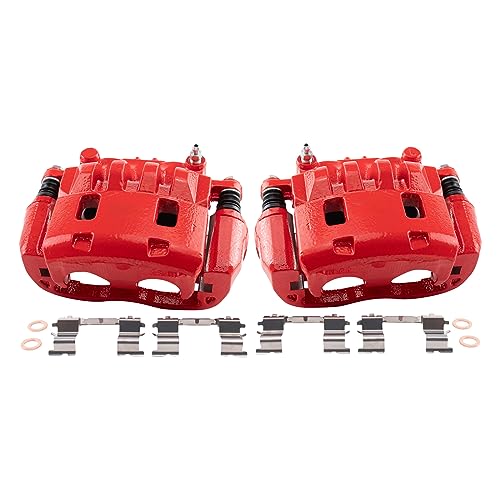 Image of TRQ Performance Front Left and Right Brake Caliper Set Compatible with 05 Saab 9-2X Linear 06 9-2X 2.5i 12-14 Subaru Impreza Base Premium Limited 05-11 Impreza Outback Sport 06-11 Impreza 2.5i
