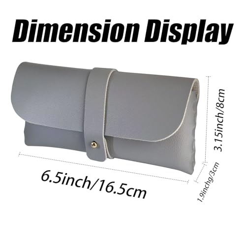 Image of Glasses storage bag Travel sunglasses myopia glasses storage bag Fashion leather storage bag