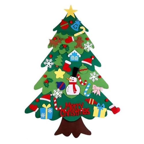 Albero di Natale in feltro – Albero da parete fai da te,...
