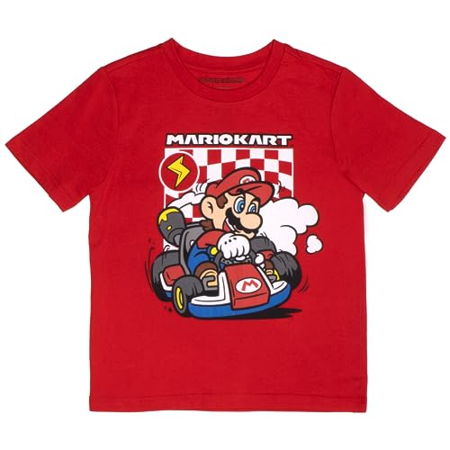 Image of Nintendo Mario Kart Boys 3-Piece Set - Graphic Zip-Up Hoodie, T-Shirt & Sweatpants - Super Mario Outfit for Kids