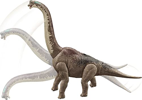 Jurassic World Dominion Brachiosaurus Figura de acción dinosaurio grande articulado, juguete +4 años (Mattel HFK04)