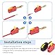 4mm Bananenstecker,10 Stück Bananenstecker Lautsprecher,32A Banana Plug,Bananenstecker Konverter Für Kabel Boxen Endstufen Receiver Stereoanlagen