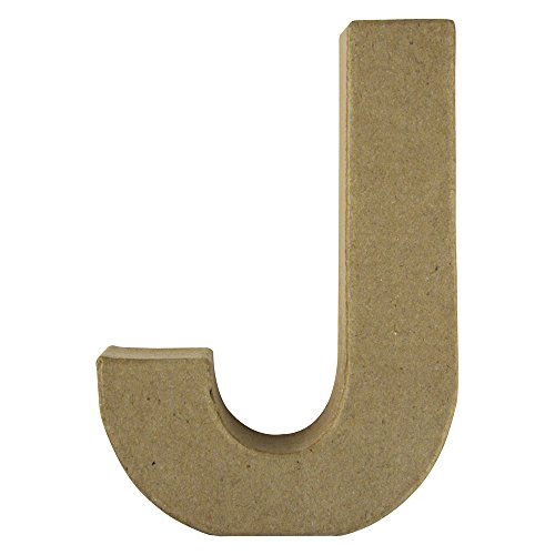 RAYHER 71718000 Pappmachã Letter J FSC 100% Recycled, 15x10,5x3 cm