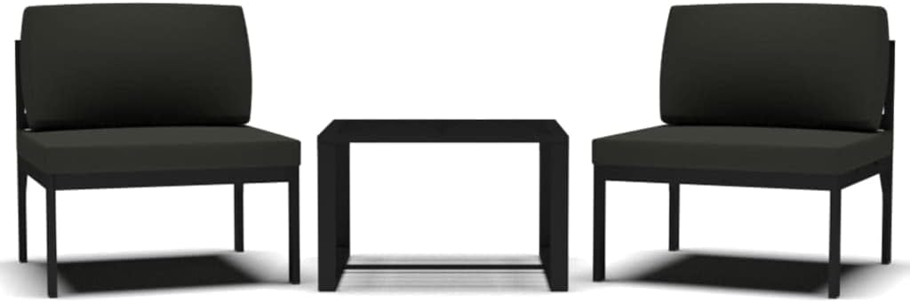 Garden Sofa Set Anthracite Modular Aluminum Cool Design for Patio Hanging Out