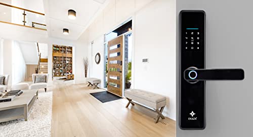 EKAZA Fechadura Digital Biométrica Inteligente com Senha, de Embutir, Uso Interno, Wi-fi PRO – T229