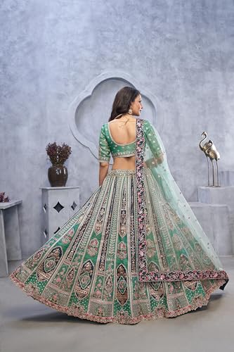 Robe de mariée en soie Banarasi 11786 sublime création pour un mariage unique - 2
