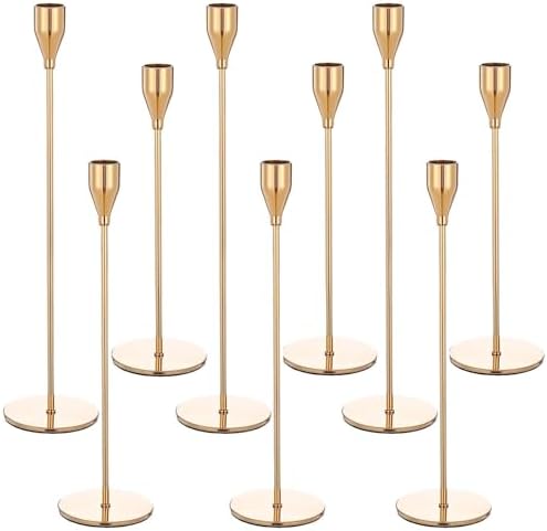 NUPTIO Bougeoirs Noirs pour Chandeliers NUPTIO Bougeoirs Noirs pour Chandeliers