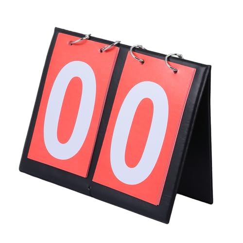 Marcador manual de baloncesto POPETPOP doble cara rojo miniatura 1