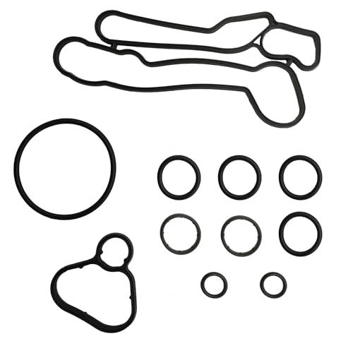 Image of PartsFlow Engine Oil Cooler Seal Kit Fits for Chevy Sonic Trax Aveo5 for Pontiac G3 for Saturn Astra 2008-2018 1.8L 1796CC Replace#926-167 24445723