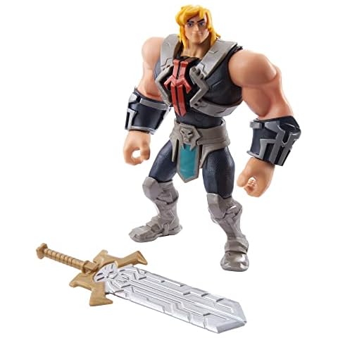 ​He-Man and The Masters of the Universe He-Man Action Figures Based on Animated Series for Storytelling Play, Articulated Battle Characters, Gift for 4 Years and Older, MOTU Cover