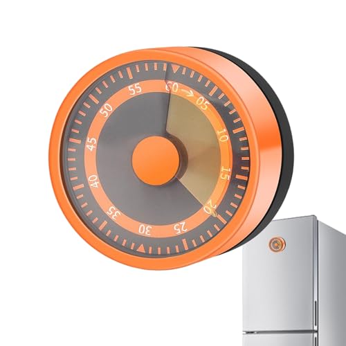 Temporizadores para cocinar: reloj despertador de cuerda, temporizador mecánico de cocina de 60 minutos, alerta de campana clara y fuerte, gestor de tiempo compacto, ideal para el trabajo, estudio