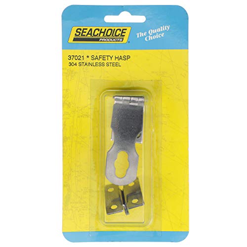 Image of Seachoice Marine-Grade Safety Hasp, Polished 304 Stainless Steel, 2-7 /8 in. X 1-3 /8 in.